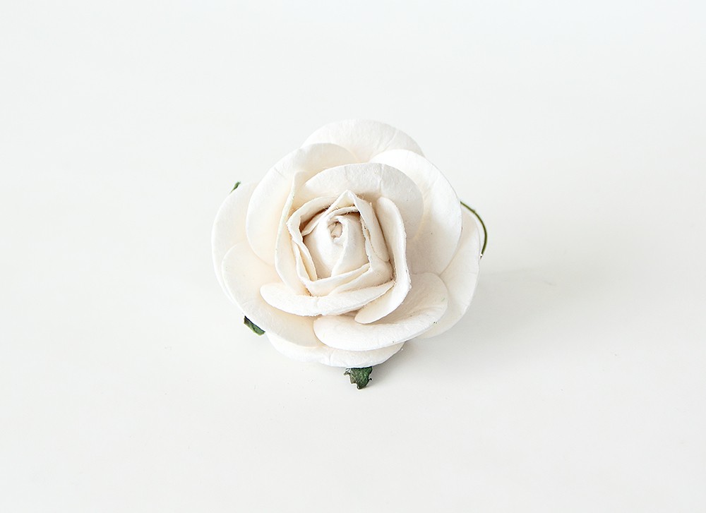 Maxi розы 5 см белые, 1 шт 