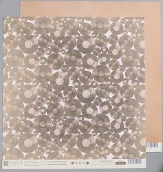 Лист бумаги для скрапбукинга "Виниловые пластинки", Коллекция "Блошиный рынок", 190 гр/м2